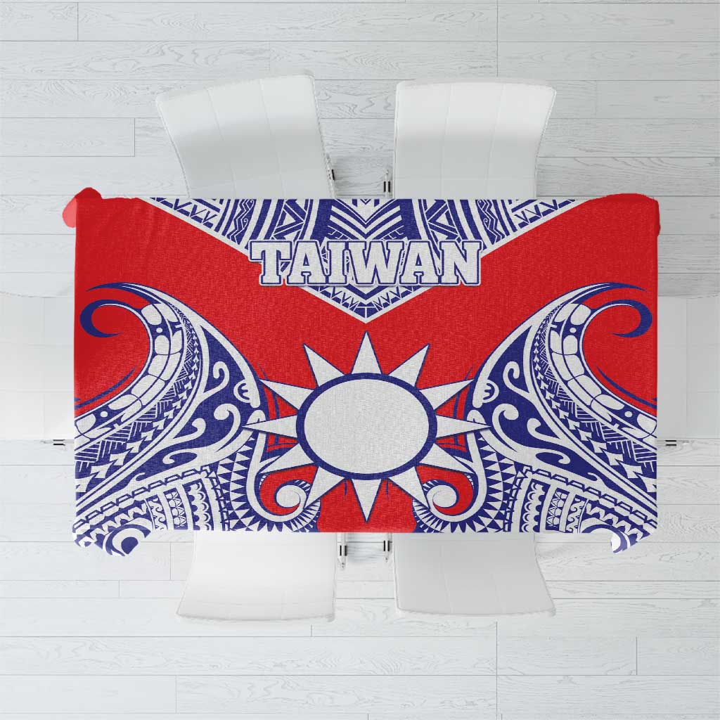 Taiwan Tablecloth Austronesian Tribal Tattoo Red LT05 Red - Polynesian Pride