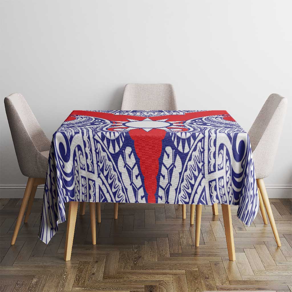 Taiwan Tablecloth Austronesian Tribal Tattoo Red - Polynesian Pride