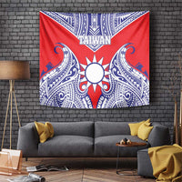 Taiwan Tapestry Austronesian Tribal Tattoo Red - Polynesian Pride