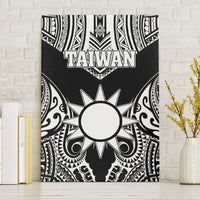 Taiwan Canvas Wall Art Austronesian Tribal Tattoo Black - Polynesian Pride