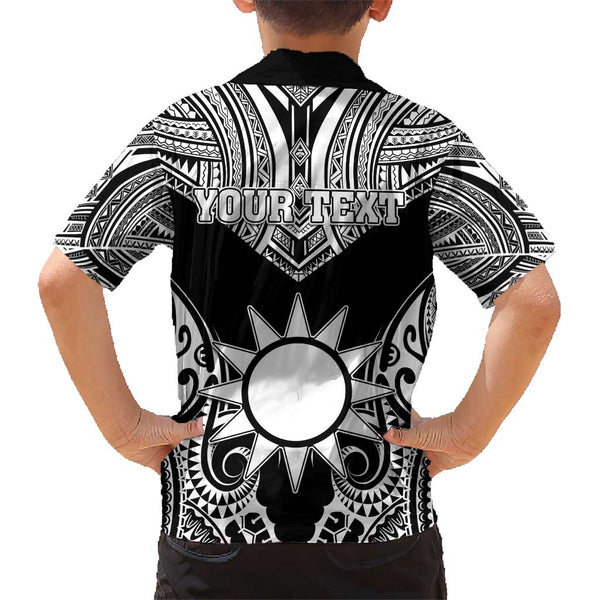 (Custom Personalised) Hawaii Polynesian T Shirt Kid Gold Tiki Masks Hawaiian LT13