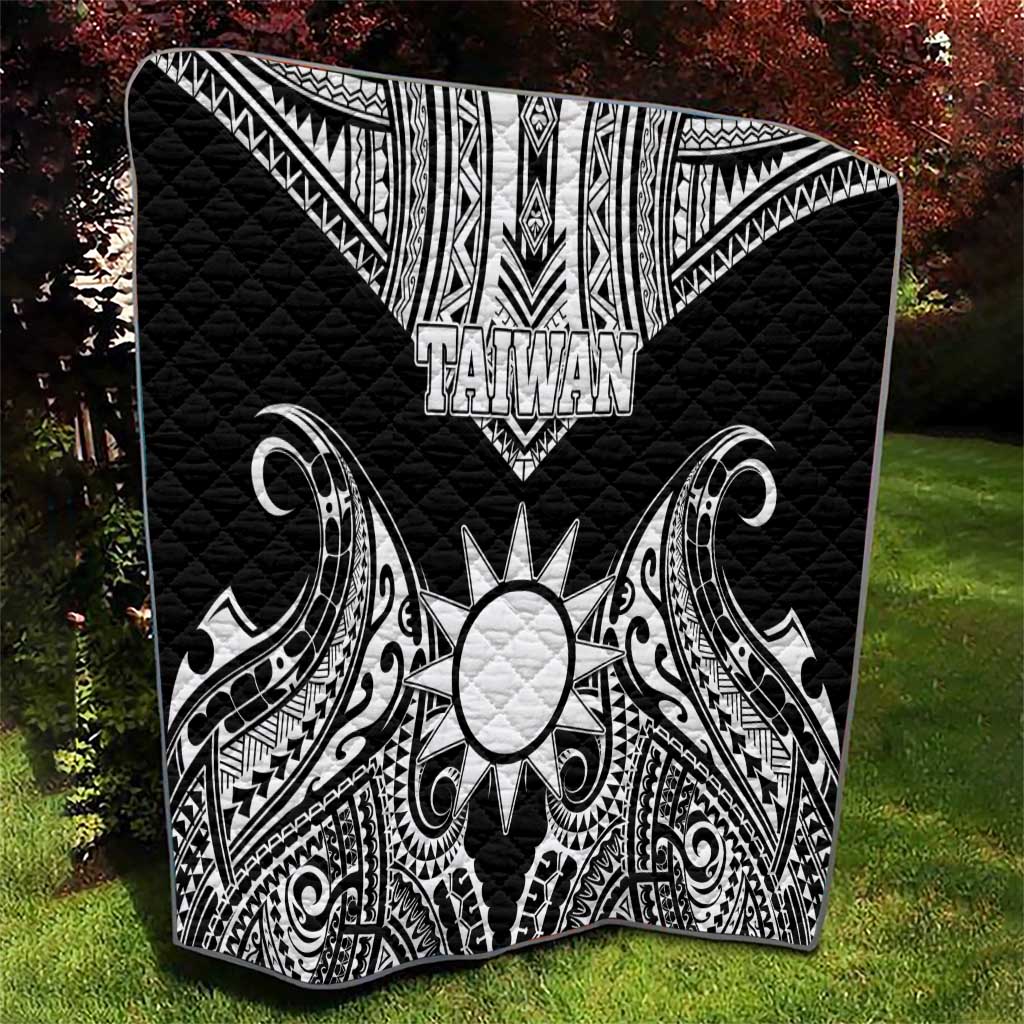 Taiwan Quilt Austronesian Tribal Tattoo Black - Polynesian Pride