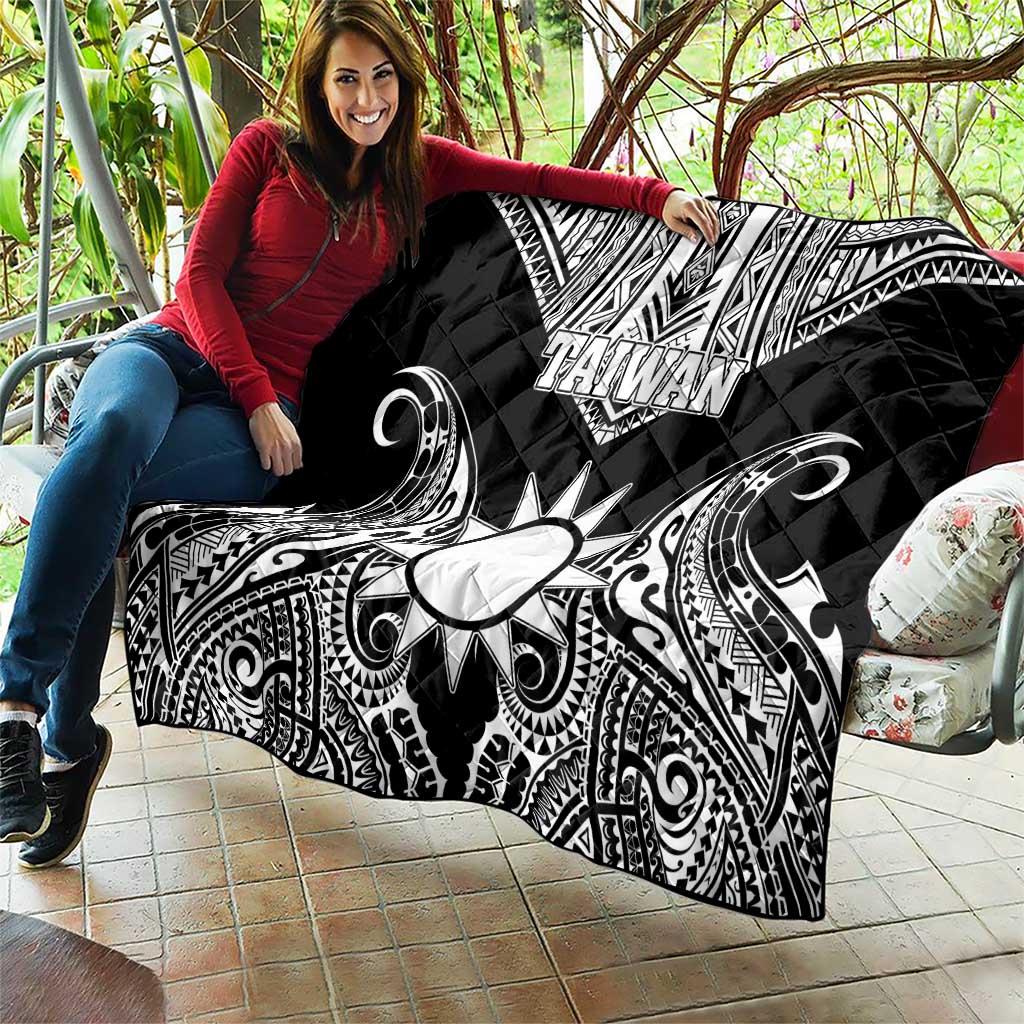 Taiwan Quilt Austronesian Tribal Tattoo Black - Polynesian Pride