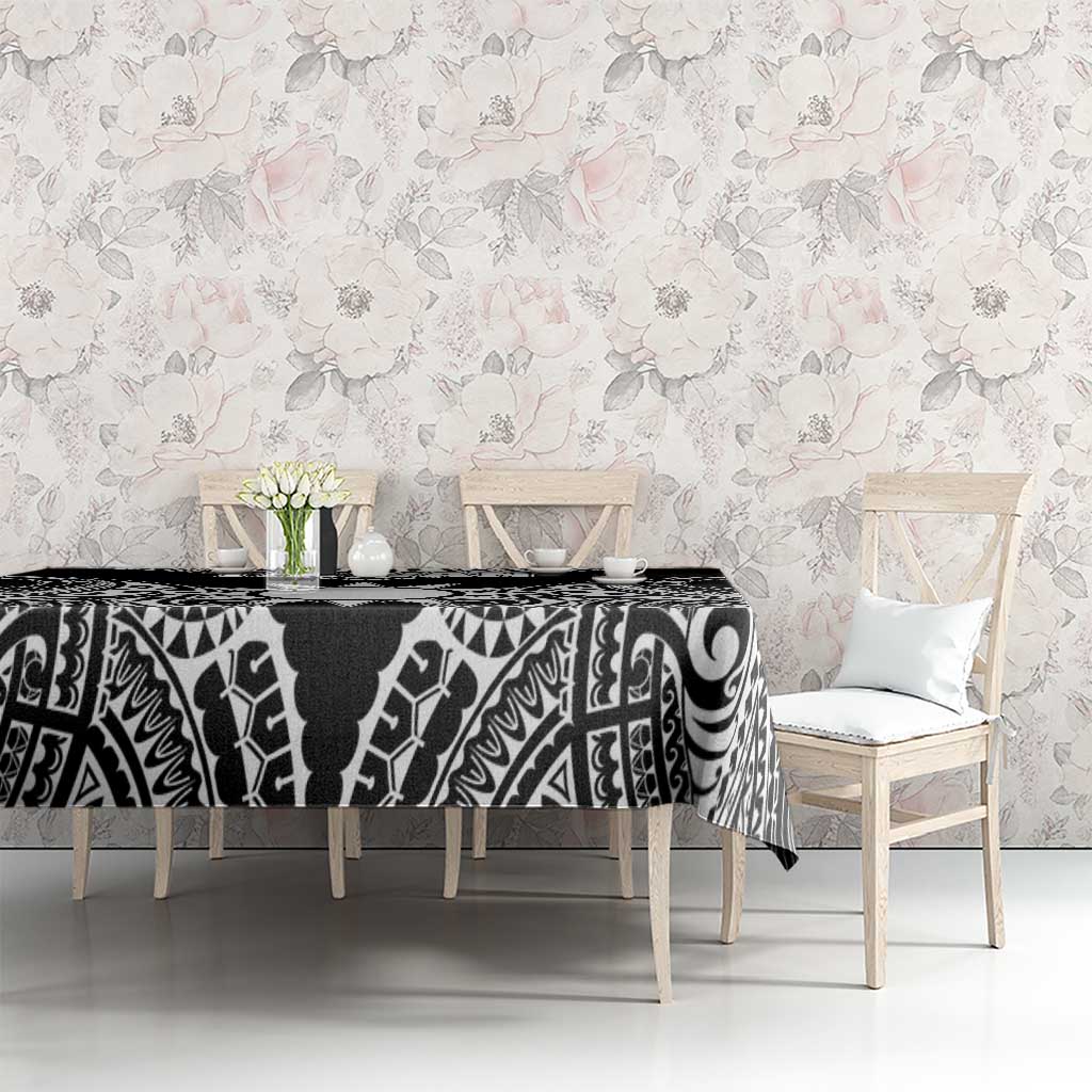 Taiwan Tablecloth Austronesian Tribal Tattoo Black - Polynesian Pride
