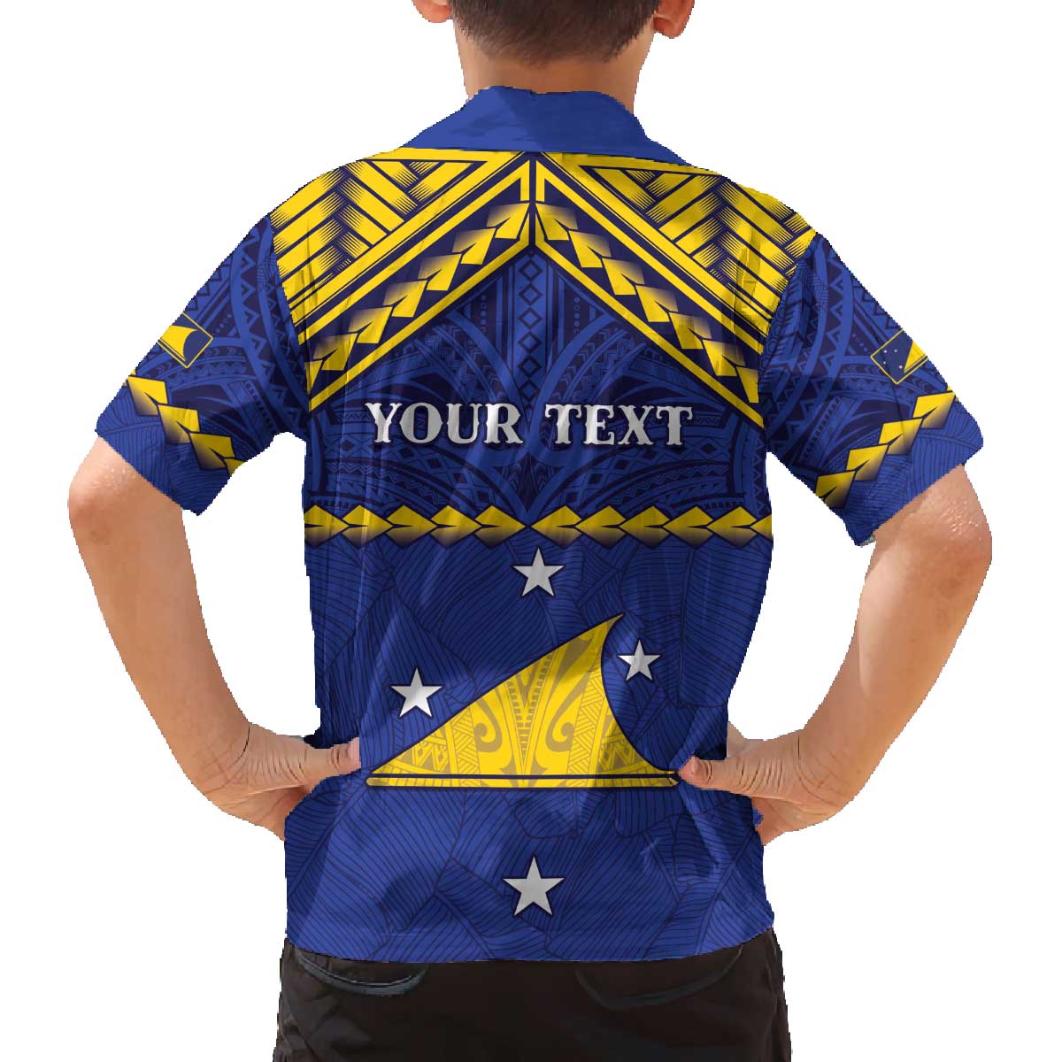 Personalised Tokelau Happy Tokehega Day Family Matching Off The Shoulder Long Sleeve Dress and Hawaiian Shirt Polynesian Tribal Tattoo
