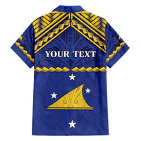 Personalised Tokelau Happy Tokehega Day Family Matching Tank Maxi Dress and Hawaiian Shirt Polynesian Tribal Tattoo