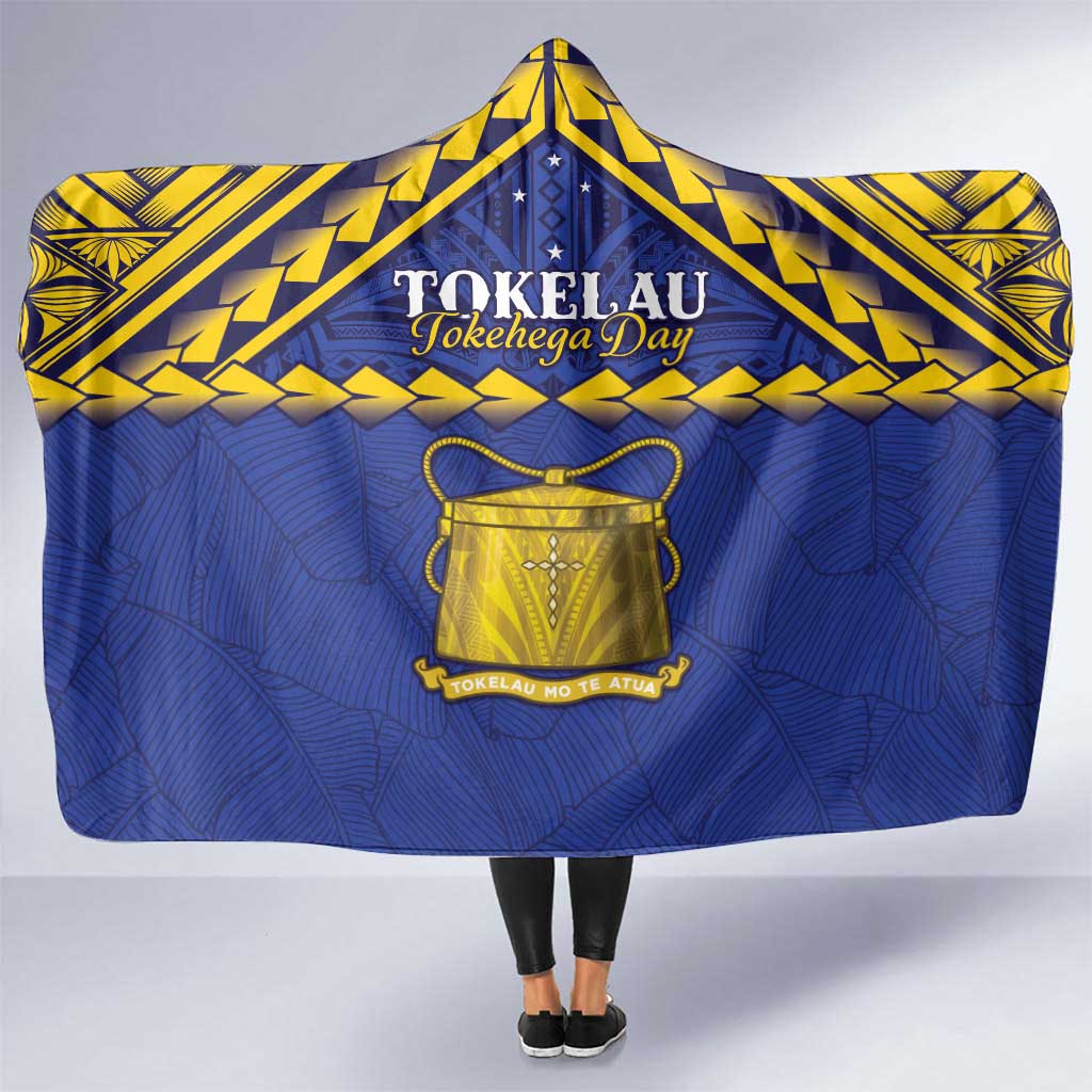 Tokelau Happy Tokehega Day Hooded Blanket Polynesian Tribal Tattoo LT05 One Size Blue - Polynesian Pride