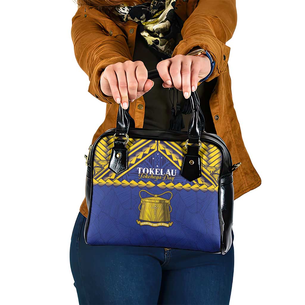 Tokelau Happy Tokehega Day Shoulder Handbag Polynesian Tribal Tattoo LT05 One Size Blue - Polynesian Pride