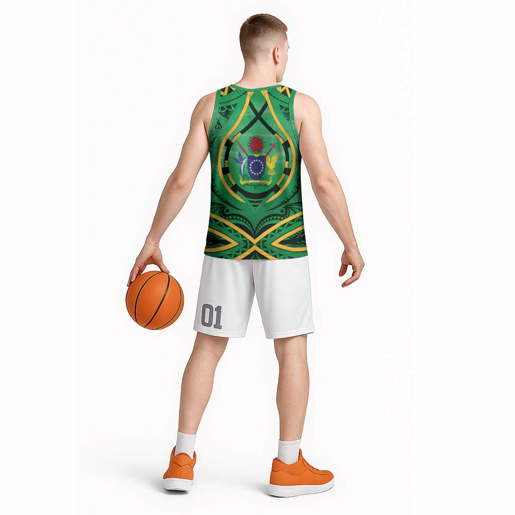 Cook Islands Constitution Day Basketball Jersey 60th Anniversary - Polynesian Pride
