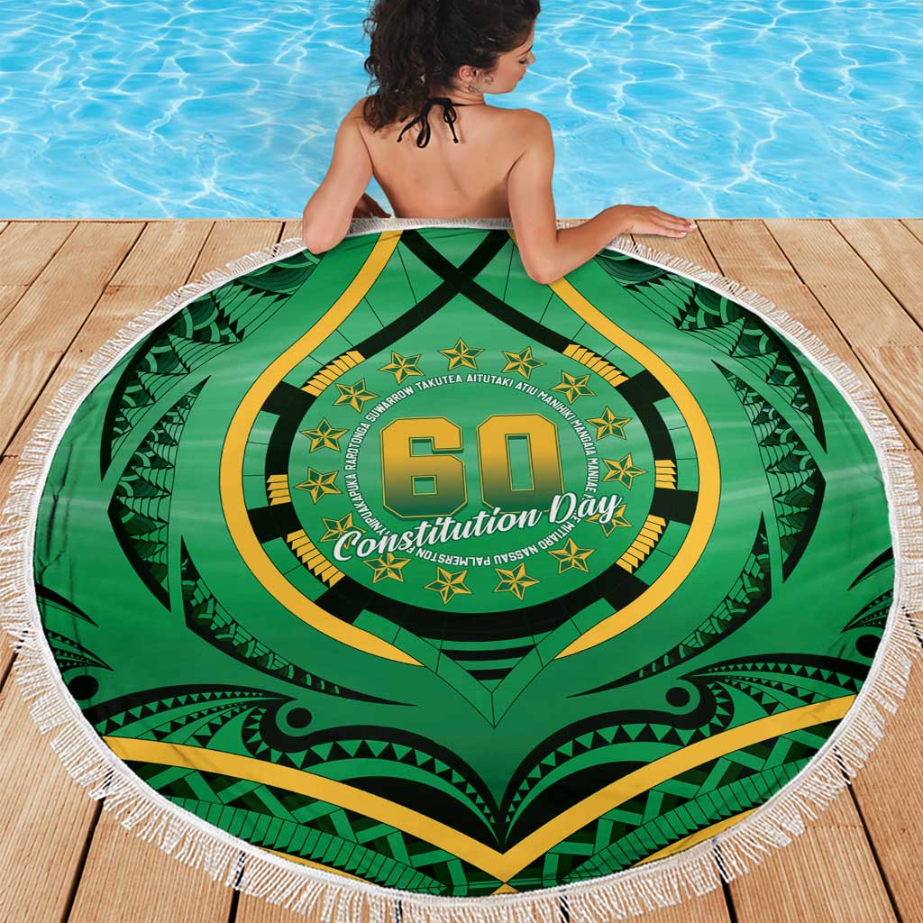 Cook Islands Constitution Day Beach Blanket 60th Anniversary - Polynesian Pride