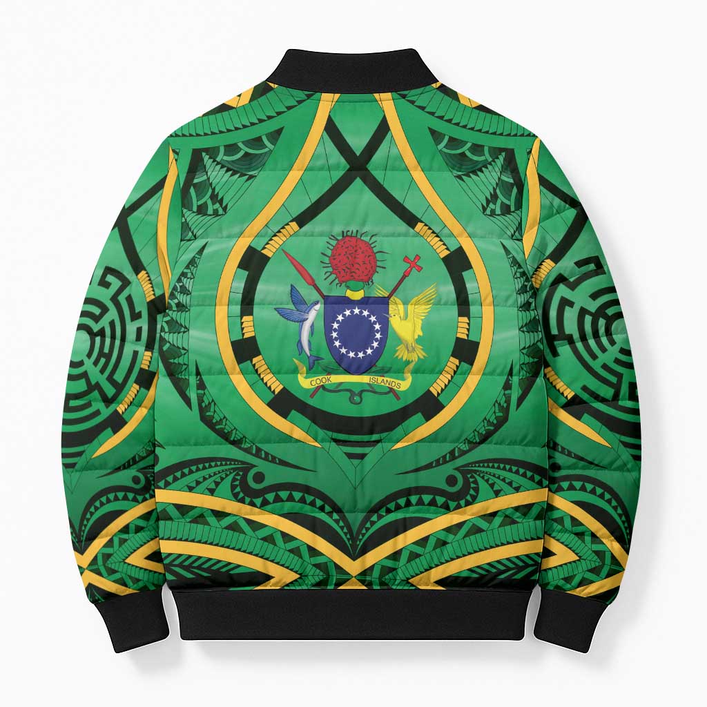 Cook Islands Constitution Day Bomber Puffer Jacket 60th Anniversary - Polynesian Pride