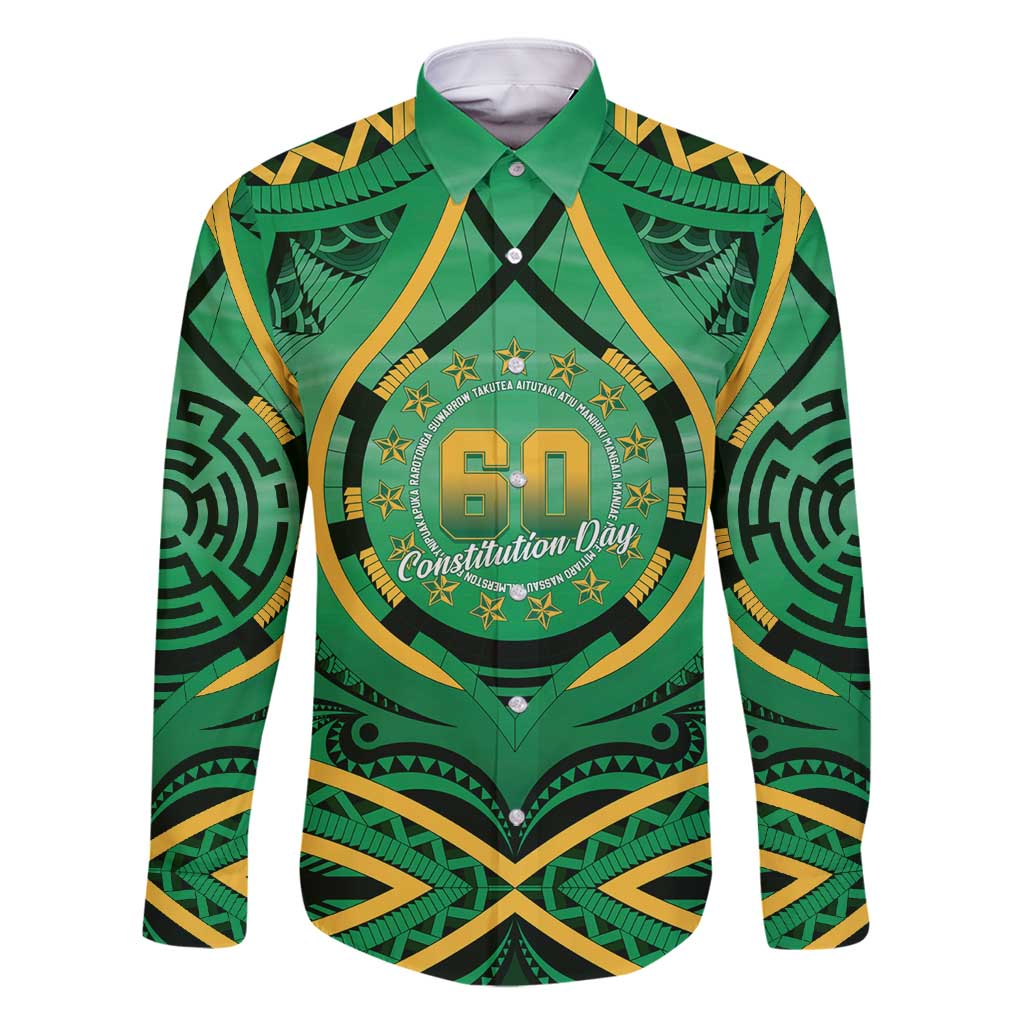 Cook Islands Constitution Day Family Matching Summer Maxi Dress and Hawaiian Shirt 60th Anniversary - Polynesian Pride