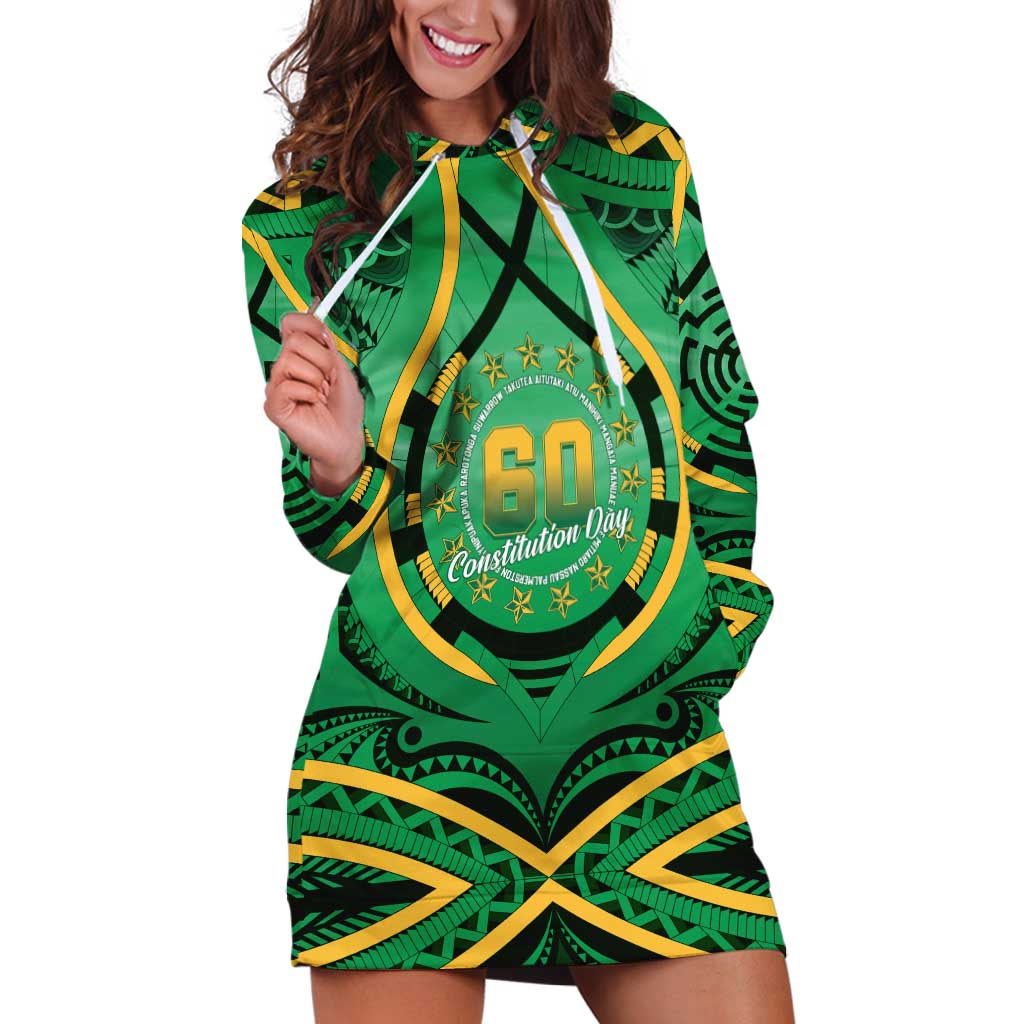 Cook Islands Constitution Day Hoodie Dress 60th Anniversary - Polynesian Pride