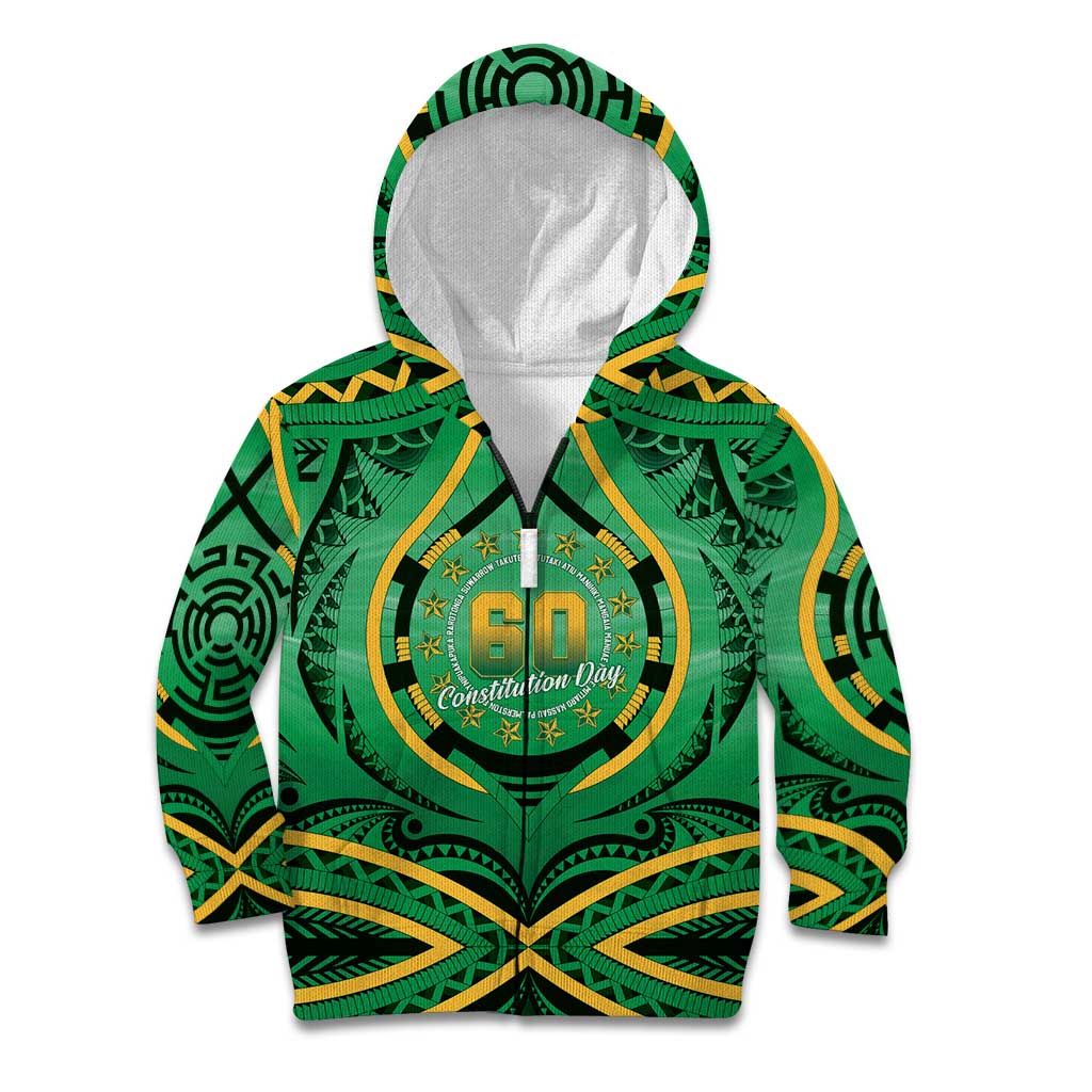 Cook Islands Constitution Day Kid Hoodie 60th Anniversary - Polynesian Pride