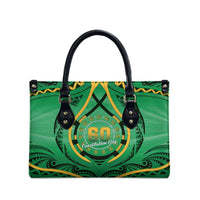 Cook Islands Constitution Day Leather Bag 60th Anniversary - Polynesian Pride