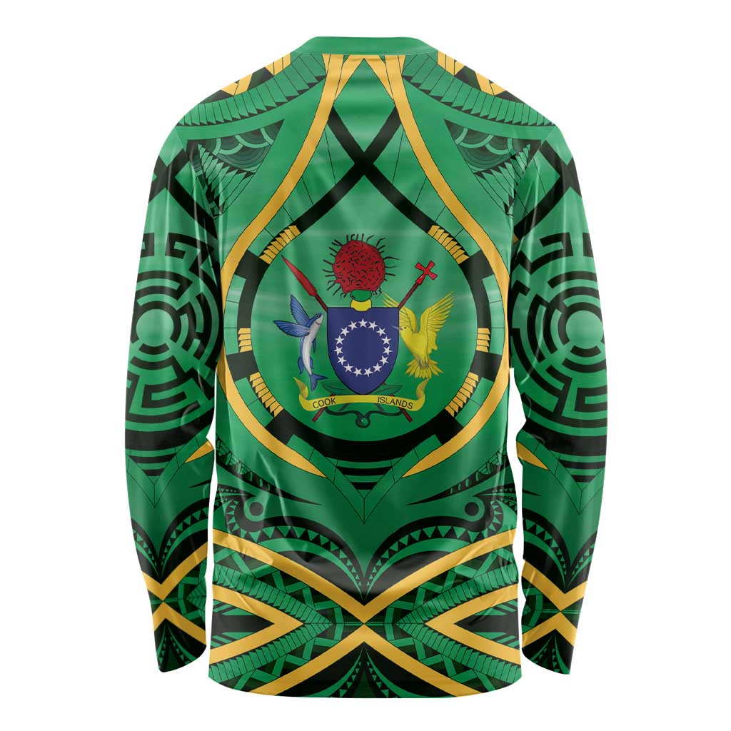 Cook Islands Constitution Day Long Sleeve Shirt 60th Anniversary - Polynesian Pride