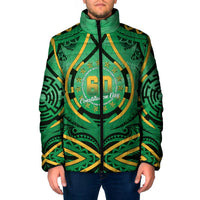 Cook Islands Constitution Day Padded Jacket 60th Anniversary - Polynesian Pride