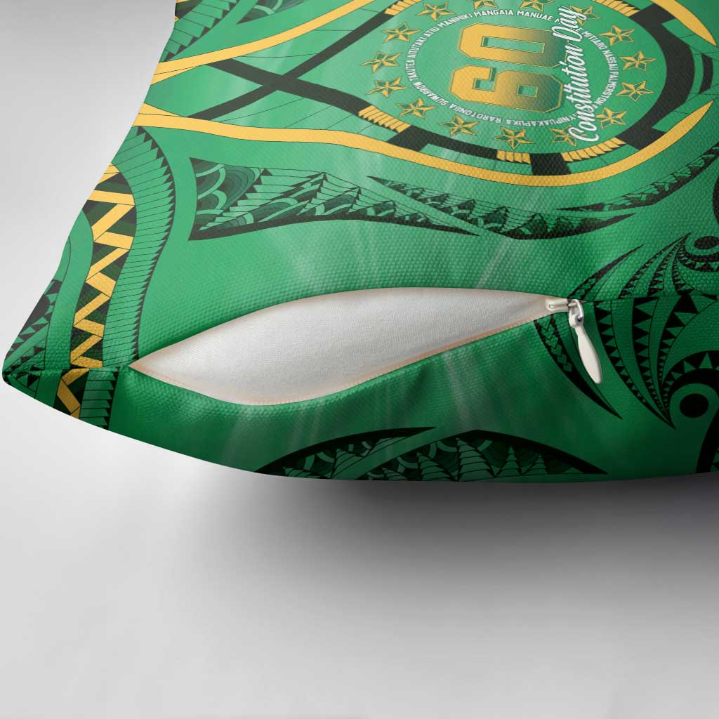 Cook Islands Constitution Day Pillow Cover 60th Anniversary - Polynesian Pride