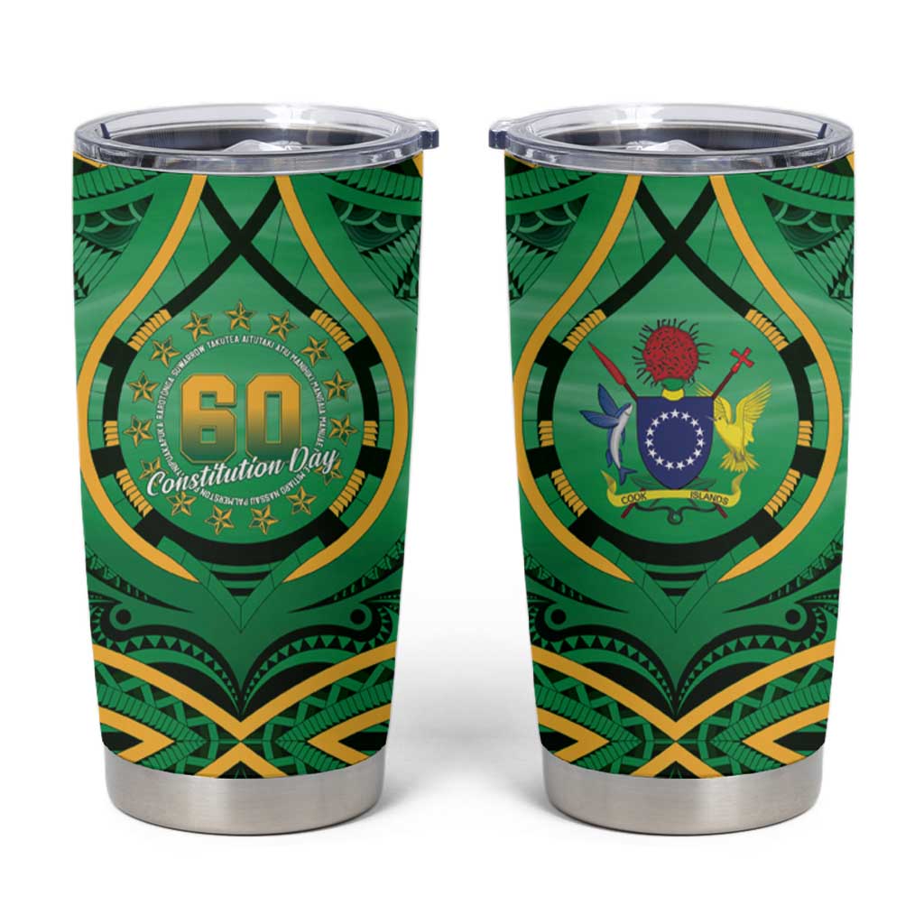 Cook Islands Constitution Day Tumbler Cup 60th Anniversary - Polynesian Pride