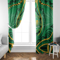 Cook Islands Constitution Day Window Curtain 60th Anniversary - Polynesian Pride