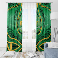 Cook Islands Constitution Day Window Curtain 60th Anniversary - Polynesian Pride