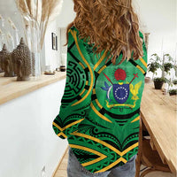 Cook Islands Constitution Day Women Casual Shirt 60th Anniversary - Polynesian Pride