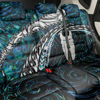 New Zealand Aotearoa Back Car Seat Cover Maori Hei Rehua Paua Shell Glitter Green