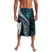 New Zealand Aotearoa Lavalava Maori Hei Rehua Paua Shell Glitter Green