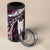 New Zealand Aotearoa 4 in 1 Can Cooler Tumbler Maori Hei Rehua Paua Shell Glitter Pink