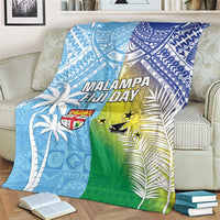 Happy Malampa Fiji Day Blanket Half Mix Style