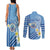 Personalised Federated States of Micronesia Couples Matching Tank Maxi Dress and Long Sleeve Button Shirt Happy 38th Independence Anniversary