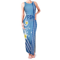 Personalised Federated States of Micronesia Family Matching Tank Maxi Dress and Hawaiian Shirt Happy 38th Independence Anniversary