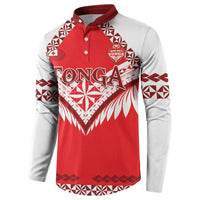 Custom Tonga Mate Maa Rugby Button Sweatshirt Go Champions