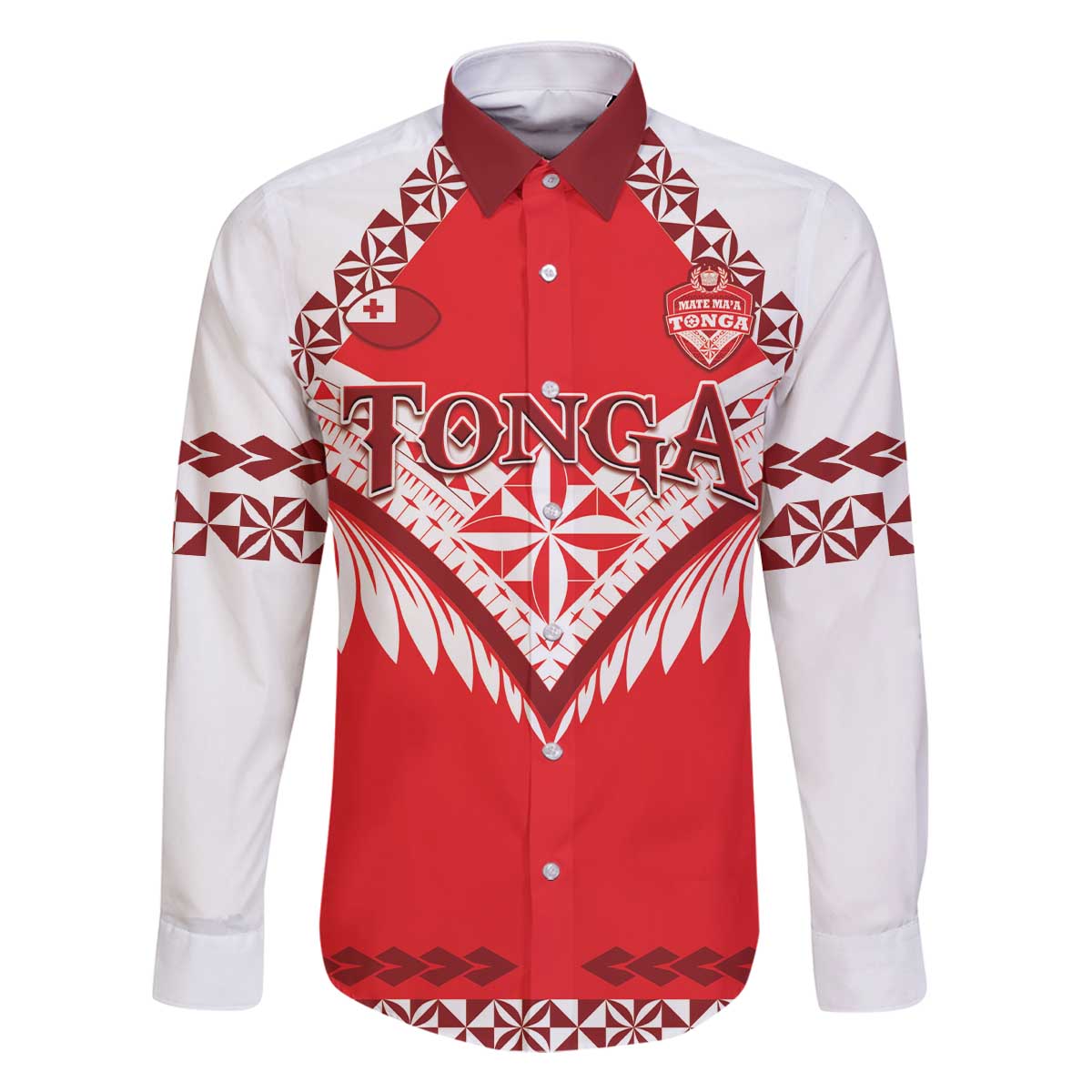Custom Tonga Mate Maa Rugby Family Matching Off The Shoulder Long Sleeve Dress and Hawaiian Shirt Go Champions