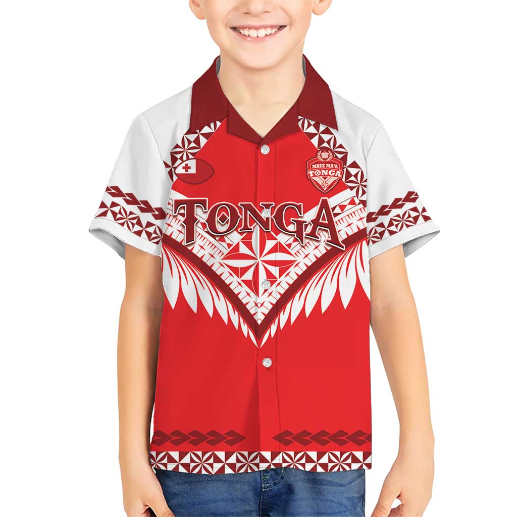 Custom Tonga Mate Maa Rugby Family Matching Short Sleeve Bodycon Dress and Hawaiian Shirt Go Champions