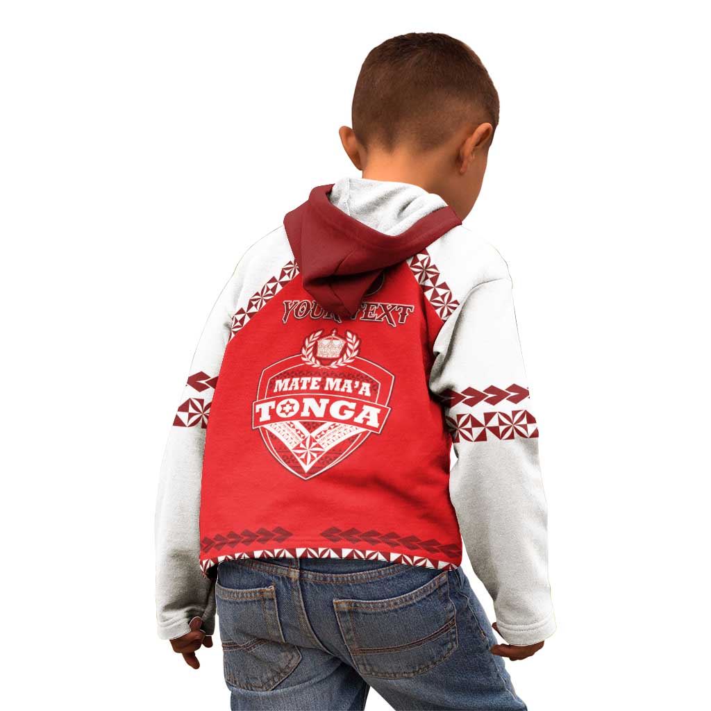 Custom Tonga Mate Maa Rugby Kid Hoodie Go Champions
