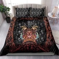 Aloha Halloween Bedding Set Horror Tiki Heavy Metal Style - Polynesian Pride