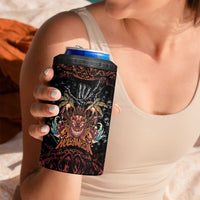 Aloha Halloween 4 in 1 Can Cooler Tumbler Horror Tiki Heavy Metal Style - Polynesian Pride