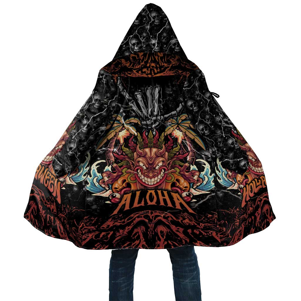 Aloha Halloween Cloak Horror Tiki Heavy Metal Style - Polynesian Pride