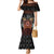 Aloha Halloween Family Matching Mermaid Dress and Hawaiian Shirt Horror Tiki Heavy Metal Style - Polynesian Pride