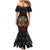 Aloha Halloween Family Matching Mermaid Dress and Hawaiian Shirt Horror Tiki Heavy Metal Style - Polynesian Pride