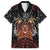 Aloha Halloween Family Matching Off Shoulder Maxi Dress and Hawaiian Shirt Horror Tiki Heavy Metal Style - Polynesian Pride