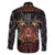 Aloha Halloween Family Matching Off Shoulder Maxi Dress and Hawaiian Shirt Horror Tiki Heavy Metal Style - Polynesian Pride