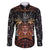 Aloha Halloween Family Matching Summer Maxi Dress and Hawaiian Shirt Horror Tiki Heavy Metal Style - Polynesian Pride