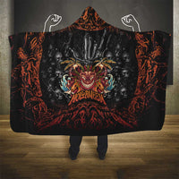 Aloha Halloween Hooded Blanket Horror Tiki Heavy Metal Style - Polynesian Pride