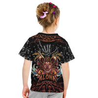 Aloha Halloween Kid T Shirt Horror Tiki Heavy Metal Style - Polynesian Pride