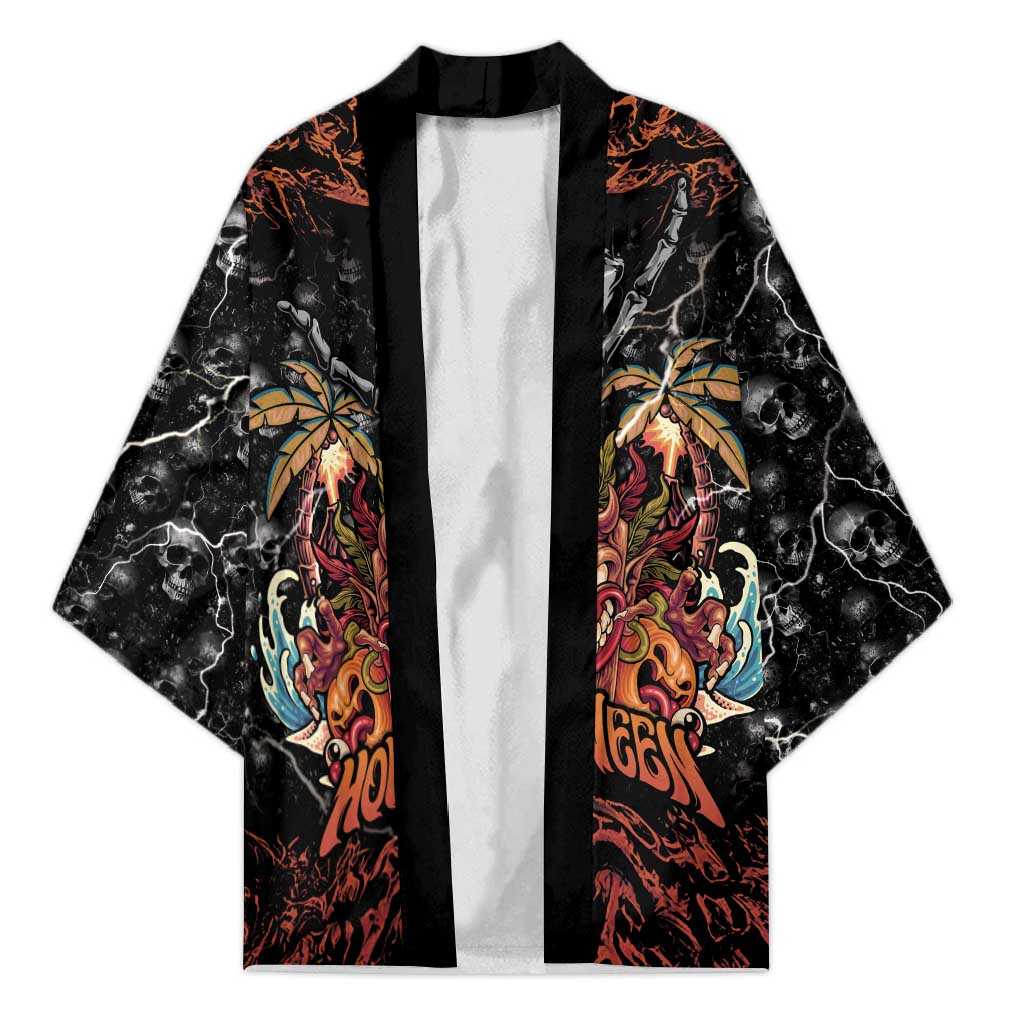 Aloha Halloween Kimono Horror Tiki Heavy Metal Style - Polynesian Pride