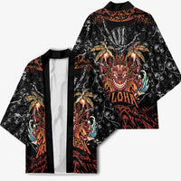 Aloha Halloween Kimono Horror Tiki Heavy Metal Style - Polynesian Pride