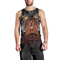 Aloha Halloween Men Tank Top Horror Tiki Heavy Metal Style - Polynesian Pride