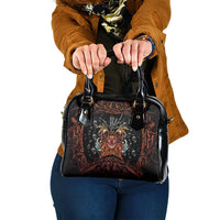 Aloha Halloween Shoulder Handbag Horror Tiki Heavy Metal Style - Polynesian Pride